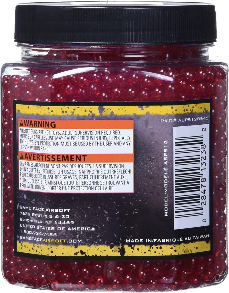 Game Face ASP512 Premier Ammo .12 Gram Red Airsoft BBs - 5,000 Count - Image 2